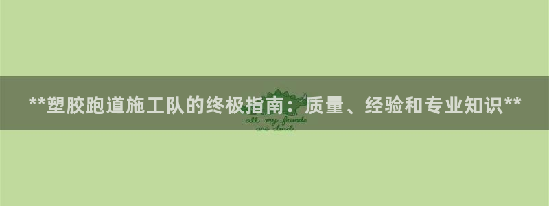 新2足球平台出租网站：**塑胶跑道施工队的终极指南：质量、经验和专业知识**