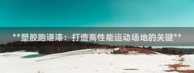红足一1世开奖记录：**塑胶跑道漆：打造高性能运动场地的关键**