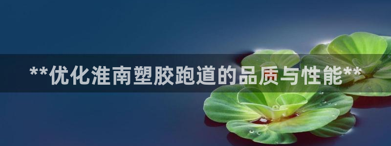 红足1一世足球手机：**优化淮南塑胶跑道的品质与性能**