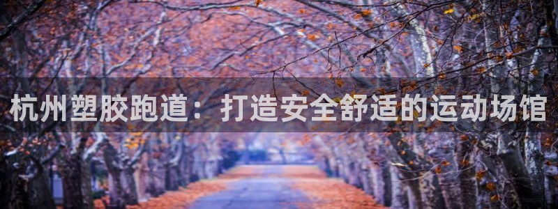 红足一丰：杭州塑胶跑道：打造安全舒适的运动场馆
