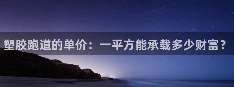 百度红足一1是干什么的：塑胶跑道的单价：一平方能承载多少财富？
