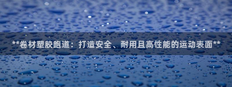 红足1世足球网址大全：**卷材塑胶跑道：打造安全、耐用且高性能的运动表面**